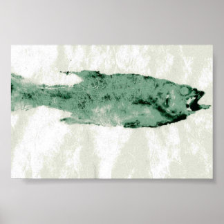 Póster Poster de 4" por 6" de la tarjeta de animales