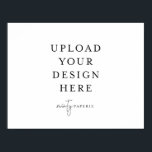 Póster poster de 8,5" x 11" - Paisaje<br><div class="desc">Personalizar tu tarjeta en Templett. Una vez que haya terminado de editar,  descargue el archivo en formato JPG (no olvide activar la opción de sangrado). Sube tu diseño aquí haciendo clic en el botón azul "Personalizar".</div>