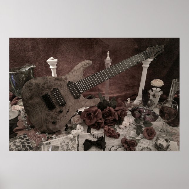 Póster Poster de 8 String Burlwood Mandolin (Frente)