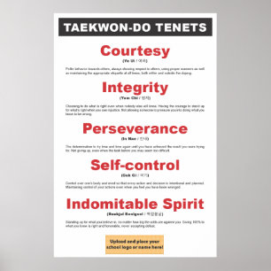 Póster poster de 9-3 Personalizables de Taekwon-Do