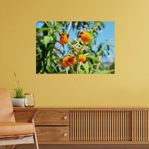 Póster Poster de abejas en el trabajo