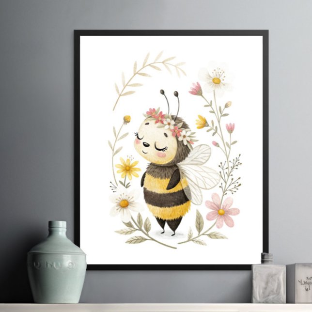 Póster Poster de abejas y flores (Subido por el creador)