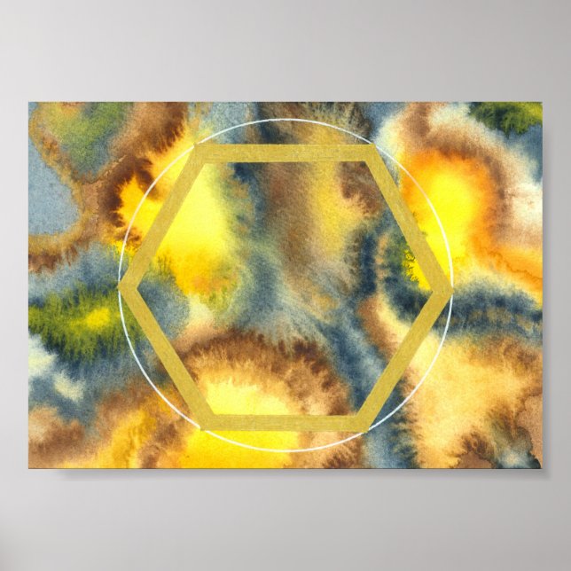Póster Poster de abejorros / plantilla de cristalgrid (Frente)