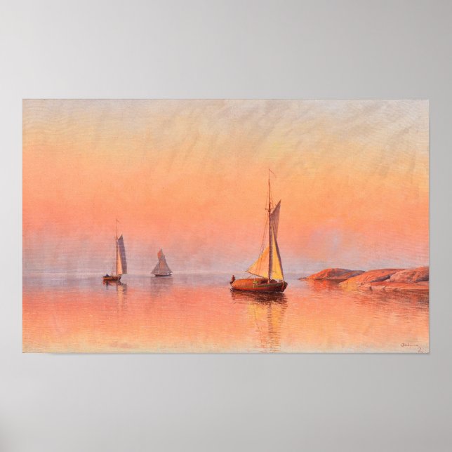 Póster Poster de Abrahamsson en barcos de vela (Frente)