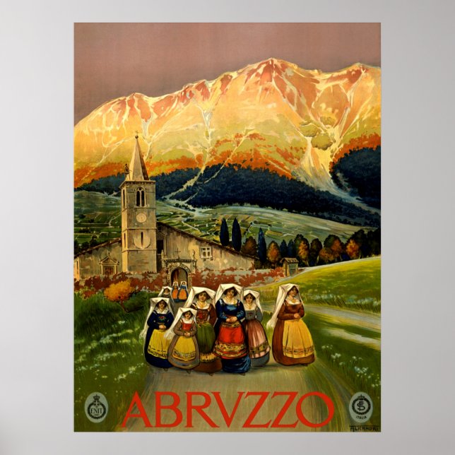 Póster Poster de Abruzzo Italia (Frente)