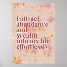 Poster de Abundance Affirmation
