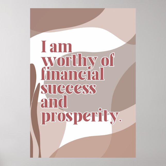 Póster Poster de Abundance Affirmation (Frente)