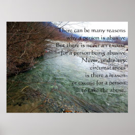 Póster Poster de abuso doméstico