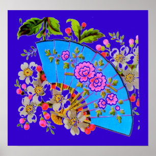 Póster Poster de acabado brillante pequeño del ventilador