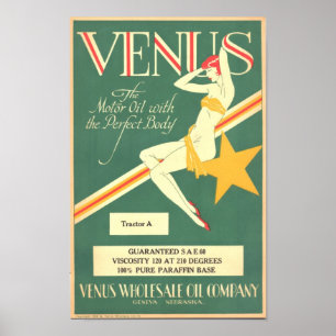 Póster Poster de aceite de motor de Venus