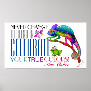 Póster Poster de aceptación de fomento de la diversidad