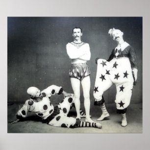 Póster Poster de Acrobat y Clowns