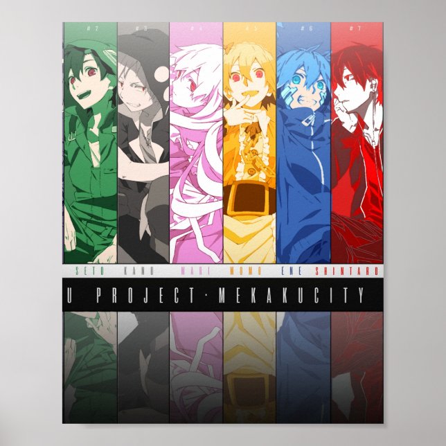 Póster Poster de Actores de Mekakucity (Frente)