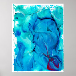 Póster poster de acuarela abstracta de 'Precipice'