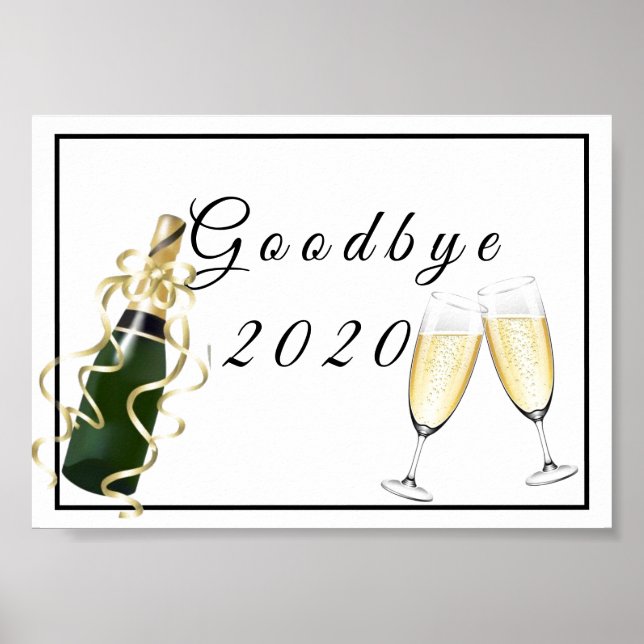 Póster Poster de Adiós 2020 (Frente)