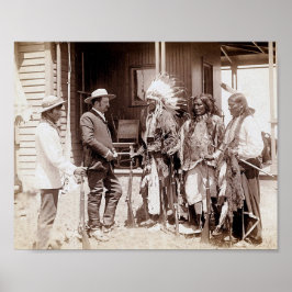 Póster Poster de adultos mayores de edad nativos estadoun