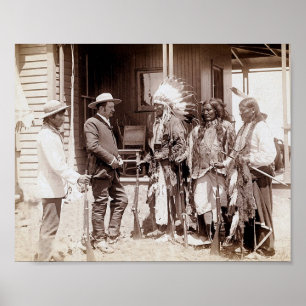 Póster Poster de adultos mayores de edad nativos estadoun