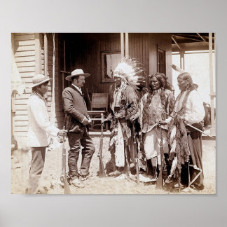 Póster Poster de adultos mayores de edad nativos estadoun