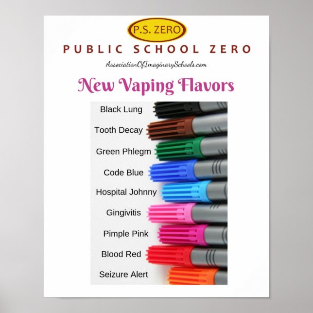 Póster Poster de advertencia antitabaco (Frente)