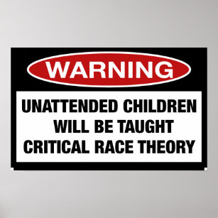 Póster Poster de advertencia para niños desatendidos