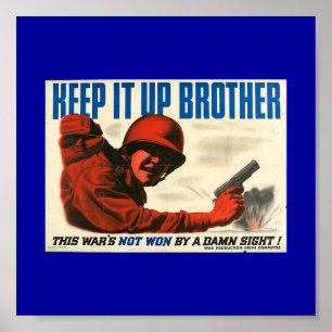 Póster Poster de afiches de época de la Segunda Guerra Mu
