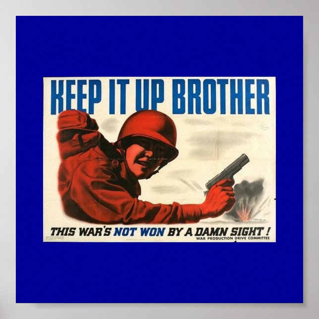 Póster Poster de afiches de época de la Segunda Guerra Mu (Frente)