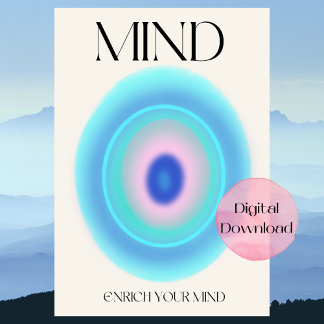 Póster Poster de Afirmación de Gradiente Aura Mind