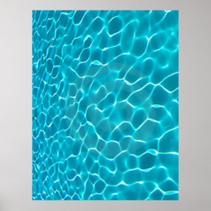 Póster Poster de agua de la piscina