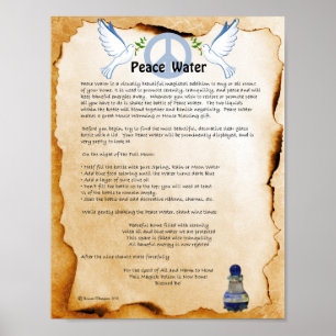 PÓSTER POSTER DE AGUA DE PAZ