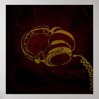 Póster Poster de agua y audífonos