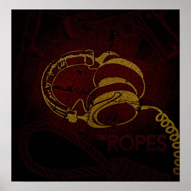 Póster Poster de agua y audífonos (Frente)