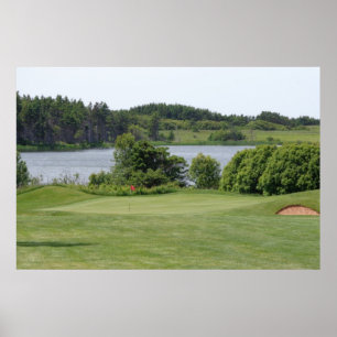Póster Poster de agujero de golf
