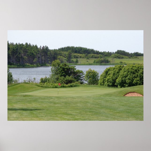 Póster Poster de agujero de golf (Frente)