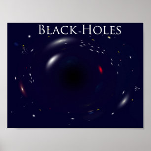 Póster ¡poster de agujero negro!