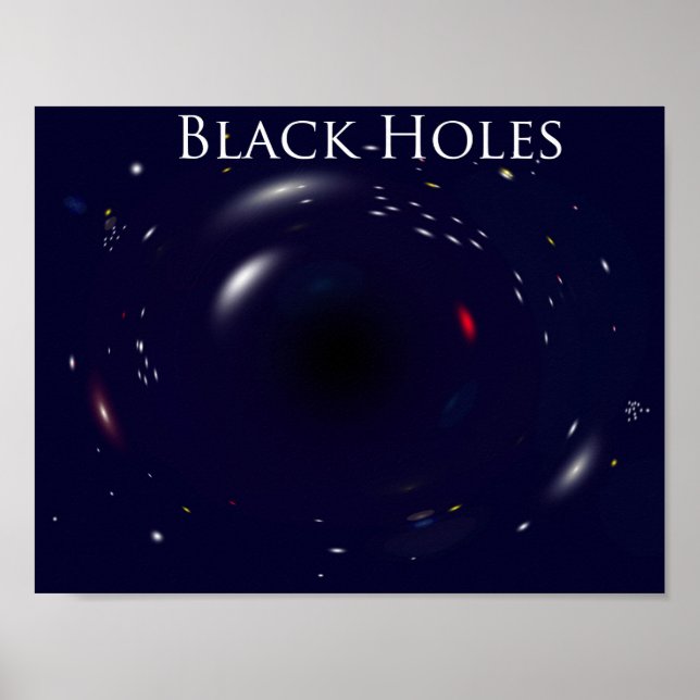 Póster ¡poster de agujero negro! (Frente)