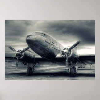 Póster Poster de Air Plane Aviation Dakota DC-3