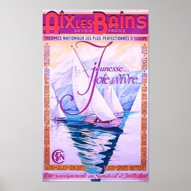 Póster Poster de Aix Les Bains (Frente)