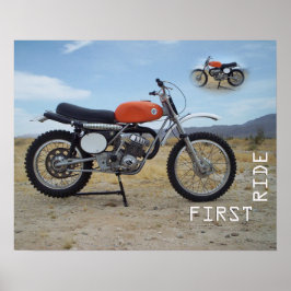 Póster poster de AJS Stormer 410 de 1972