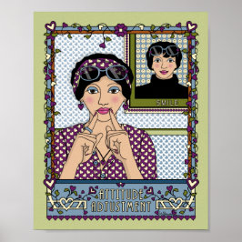 Póster Poster de ajuste de actitud_A_8x10