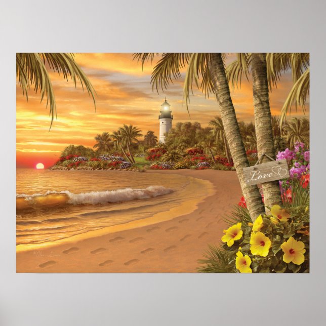 Póster Poster de Alan Giana "Amor Tropical" (Frente)