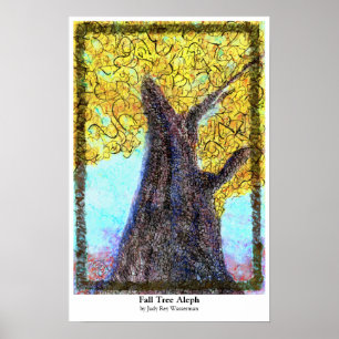 Póster Poster de Aleph del Árbol de otoño