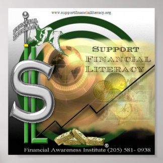 Póster Poster de Alfabetización Financiera
