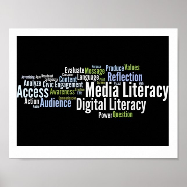Póster Poster de alfabetización mediática (Frente)