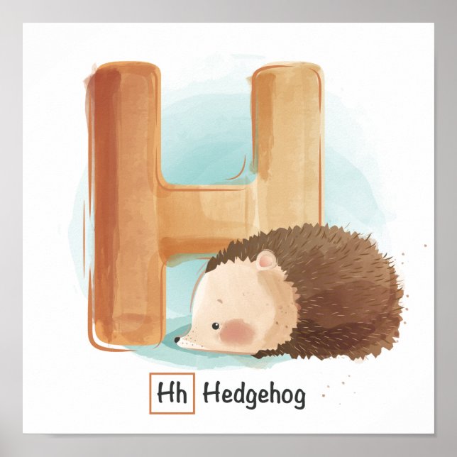 Póster Poster de alfabeto animal (Frente)