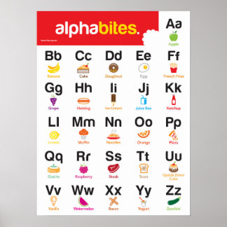Póster Poster de alfabetos para clases de jardines de inf
