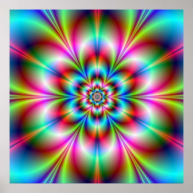 Póster Poster de alimentación de flores (Frente)