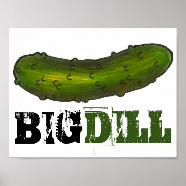 Póster Poster de alimentos Big Dill (Deal) Green Pickle P (Frente)