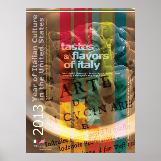Póster poster de Alimentos de Italia 2013 (Frente)