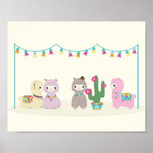 Póster Poster de Alpacas