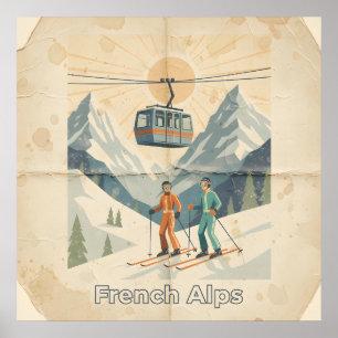 Póster Poster de Alpes Franceses